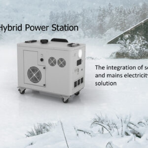 portable hybrid gasoline & solar generator battery power station